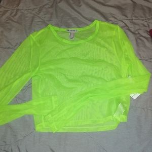 crop see through longsleeve